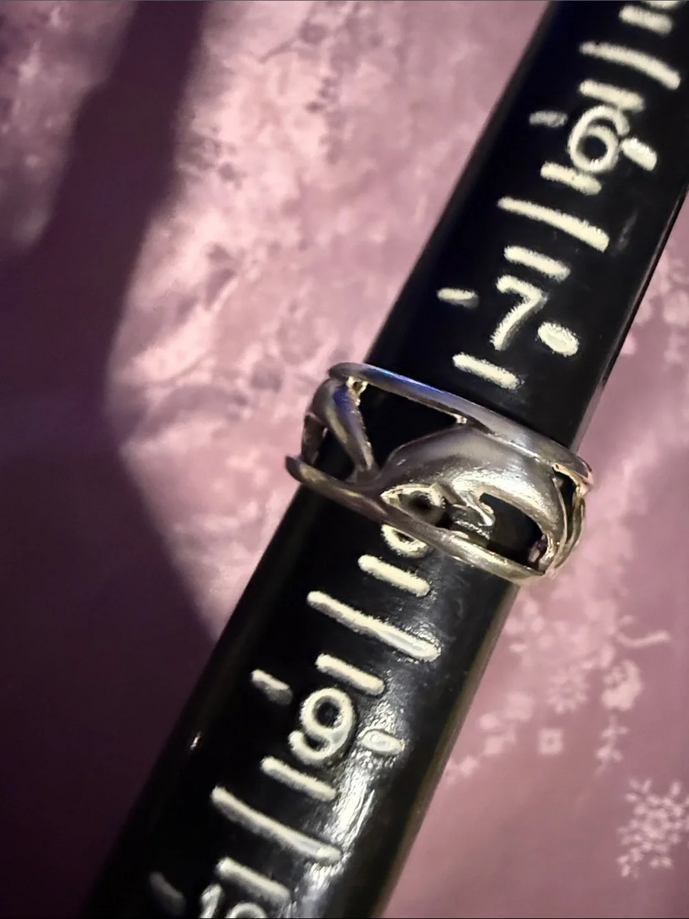 Sterling Silver Dolphin Band Ring - Silver